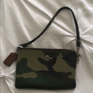 Coach Camo Wristlet Purse